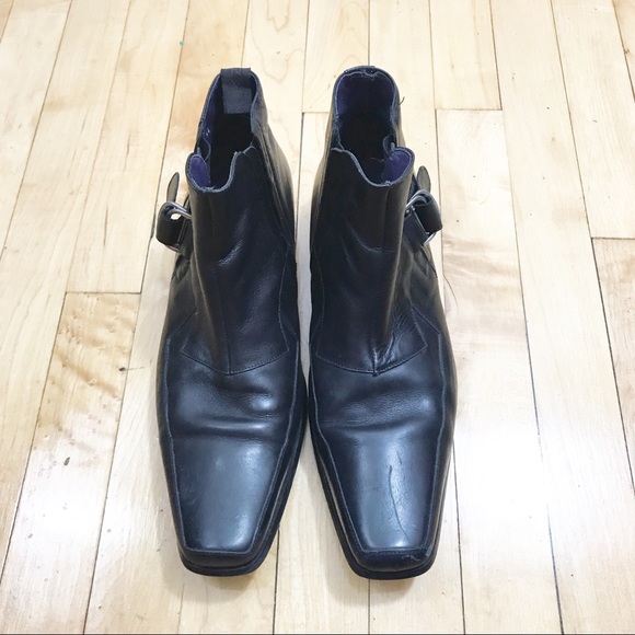 Mezlan Men’s Ankle Buckle Leather Boots Sz 10 - Picture 2 of 6